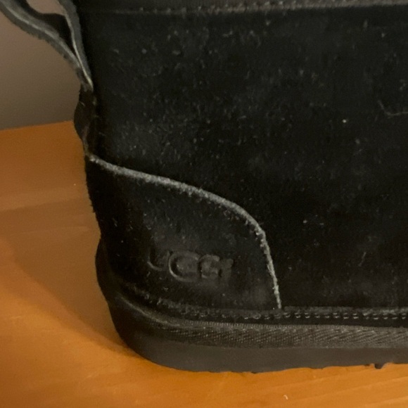 UGG NEUMEL WOMEN ANKLE BOOTS SUEDE BLACK US 4 - Picture 5 of 9